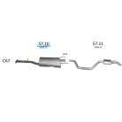 EDEX 57.10 kipufogó közép dob - Ssangyong Rodius 2.7