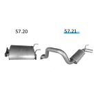 EDEX 57.21 Ssangyong Korando kipufogó hátsó dob