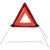 Elakadásjelző háromszög, E jeles, fém lábakkal