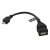 USB 2.0 MICRO kábel A-B, 10 cm, 2.0 OTG A-B M/F