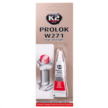 K2 nagy erősségű csavarrögzítő, 6ml, PROLOK W271