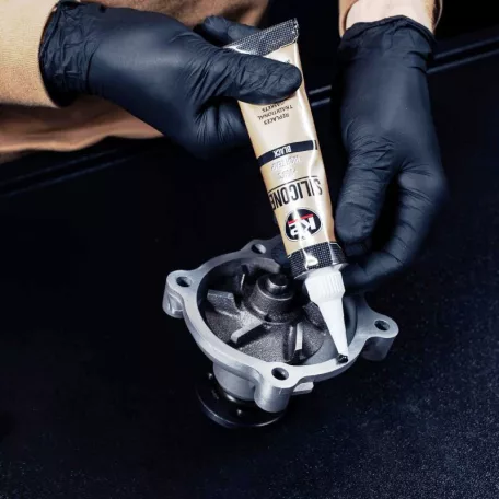 K2AUTO fekete szilikon tömítő paszta 85g