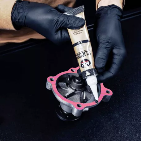 K2AUTO fekete szilikon tömítő paszta 85g