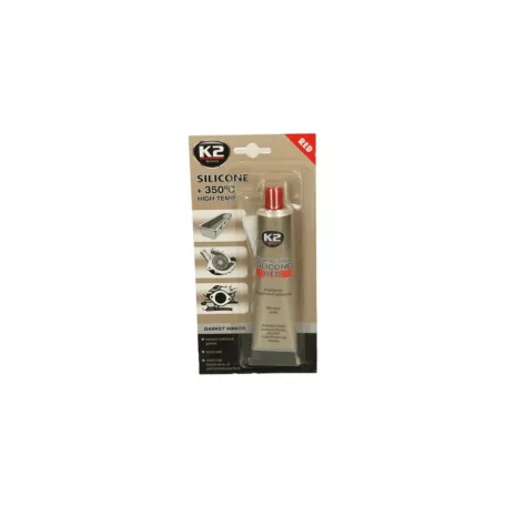 K2AUTO szilikonpaszta, piros, 85g, +350°C