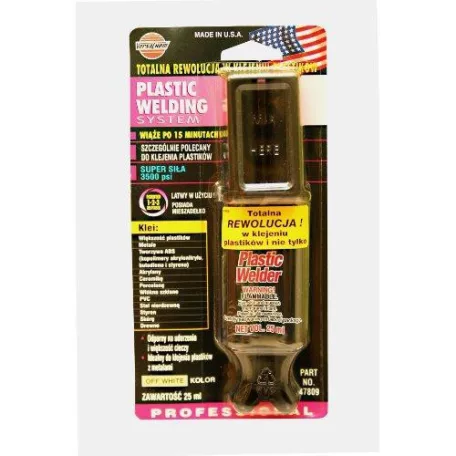 Kétkomponensű műanyag ragasztó, 25ml, Plastic Welding