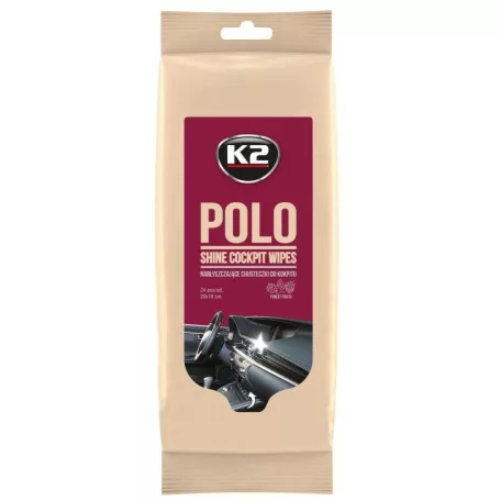 K2 műszerfalápoló kendő, 20x23cm, 25db, POLO PROTECTANT