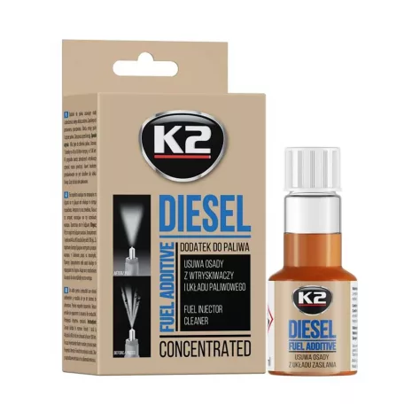 K2 gázolaj befecskendező tisztító, 50ml, DIESEL
