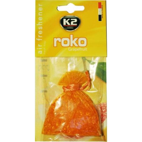 K2 grapefruit illatú légfrissítő csomag, 20g, roko Grapefruit