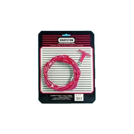 Áramtalanító bowden, 3 m, piros, angol