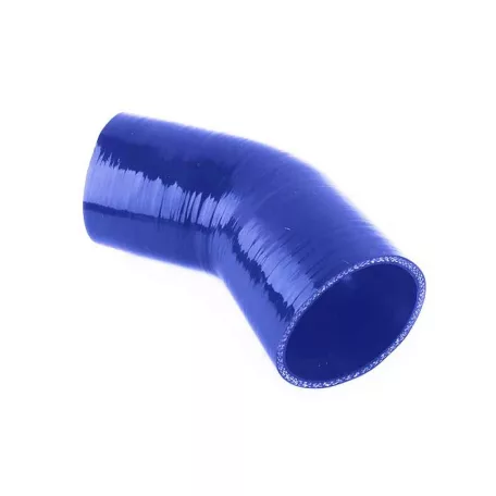 Szilikon turbócső 45° szűkítő könyök – Ø51-70 mm, 150 mm
