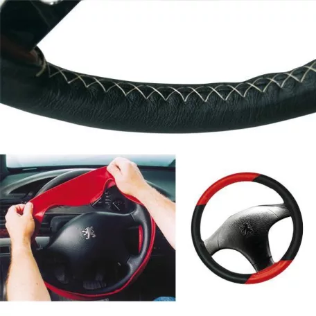 Kormányvédő, varrható, fekete, F, 37-39,5 cm, 10 cm széles