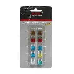 Jacky Auto autó biztosíték, 12V, mini, 10 db