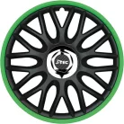 16" DÍSZTÁRCSA ORDEN R FEKETE-ZÖLD, 4db