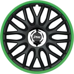 16" DÍSZTÁRCSA ORDEN R FEKETE-ZÖLD, 4db