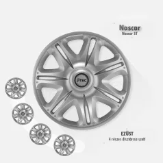 16" DÍSZTÁRCSA NASCAR ST EZÜST, 4db