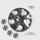 13" DÍSZTÁRCSA ENFINITY EZÜST, 4db