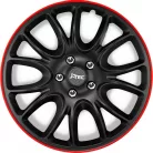 16" DÍSZTÁRCSA HERO GTR FEKETE-PIROS, 4db