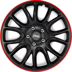 15" DÍSZTÁRCSA HERO GTR FEKETE-PIROS, 4db