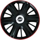 13" DÍSZTÁRCSA MAXIMUS GTR FEKETE-PIROS, 4db