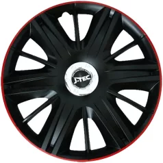 16" DÍSZTÁRCSA MAXIMUS GTR FEKETE-PIROS, 4db