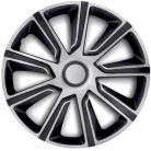 14" DÍSZTÁRCSA VERON CARBON EZÜST-FEKETE, 4db