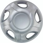 15" DÍSZTÁRCSA FOCUS EZÜST, 4db