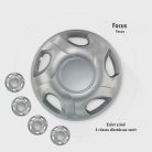 15" DÍSZTÁRCSA FOCUS EZÜST, 4db