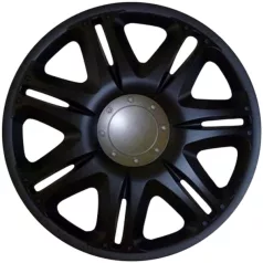 14" DÍSZTÁRCSA NASCAR FEKETE, 4db