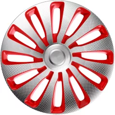   17" DÍSZTÁRCSA Sepang Carbon Silver-Red 4db-os garnitúra