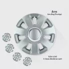 Jestic Ares Ring 16" dísztárcsa – Elegáns ezüst 4db-os garnitúra