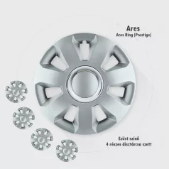   Jestic Ares Ring 16" dísztárcsa – Elegáns ezüst 4db-os garnitúra