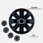 16" DÍSZTÁRCSA COSMOS RING PRESTIGE PLUS FEKETE, 4db