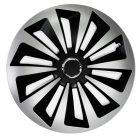 15" DÍSZTÁRCSA FOX RING MIX EZÜST-FEKETE, 4db