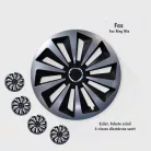 16" DÍSZTÁRCSA FOX RING MIX EZÜST-FEKETE, 4db