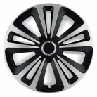 16" DÍSZTÁRCSA TERRA RING MIX EZÜST-FEKETE, 4db