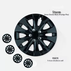 16" DÍSZTÁRCSA Storm Chrome Black 4db-os garnitúra