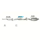 POLMO 03.18 - Kipufogó közép dob BMW 3 E46 2.2, 2.5, 3.0 (1998-2005)