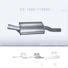 POLMO 03.123 - Kipufogó közép dob BMW 3 E46 1.9 (1998-2002)