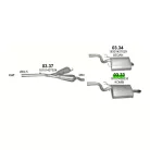 K03.33 BMW hátsó kipufogódob