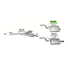 K03.34 BMW 5 E39 hátsó kipufogódob