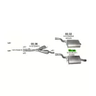 K03.35 BMW 5 E39 hátsó kipufogódob