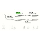 K03.73 BMW 5 E34 középső kipufogódob