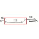 Polmo 04.13 – CITROEN, PEUGEOT Középső kipufogó cső