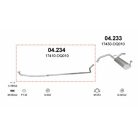 Marix 04-234 kipufogó – CITROEN C1 I, PEUGEOT 107, Aygo (AB10/AB20/AB30)