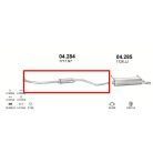 Polmo 04.284 – CITROEN, PEUGEOT Középső kipufogó dob