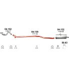 Marix 04-315 kipufogó – CITROEN Saxo, PEUGEOT 106
