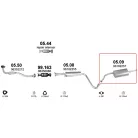 Polmo 05.09 – DAEWOO Kipufogó hátsó dob