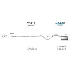 Edex 07-420 hátsó kipufogó dob