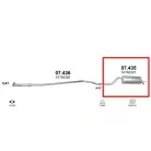 Marix 07.435 hátsó kipufogó dob – FIAT Grande Punto, Opel Corsa D