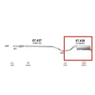 Marix 07.439 hátsó kipufogó dob – FIAT Grande Punto, Punto II, Opel Corsa D, VAUXHALL CORSA Mk3